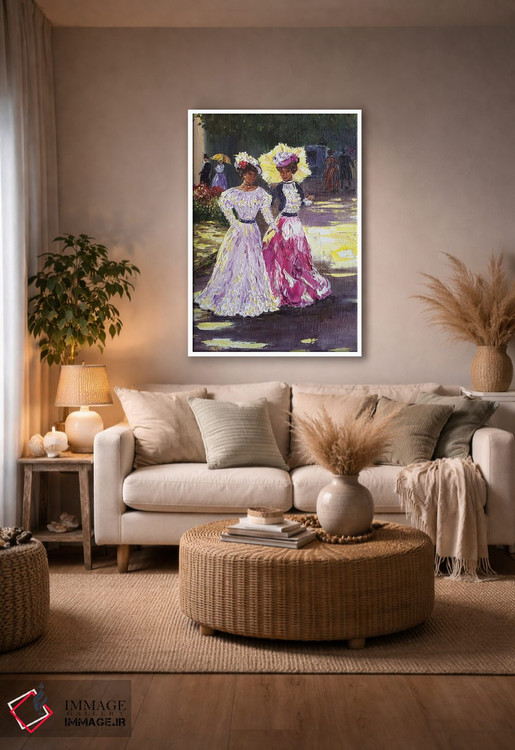 تابلو دکوراتیو بانوی جوان اثر مارینا اسکرمووا - D3W