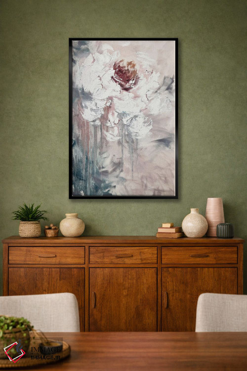 تابلو انتزاعی هنر شگفت انگیز گل ها ۲ اثر مارینا اسکرمووا - D3B