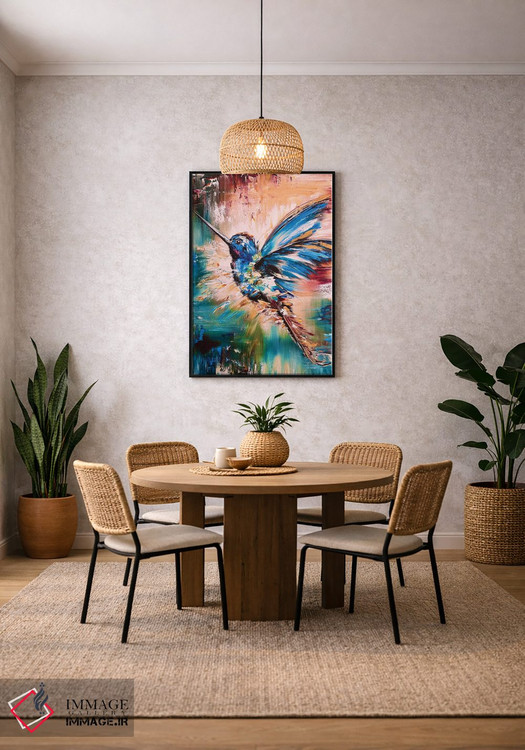 تابلو دکوراتیو مرغ مگس خوار اثر مارینا اسکرمووا - D4B