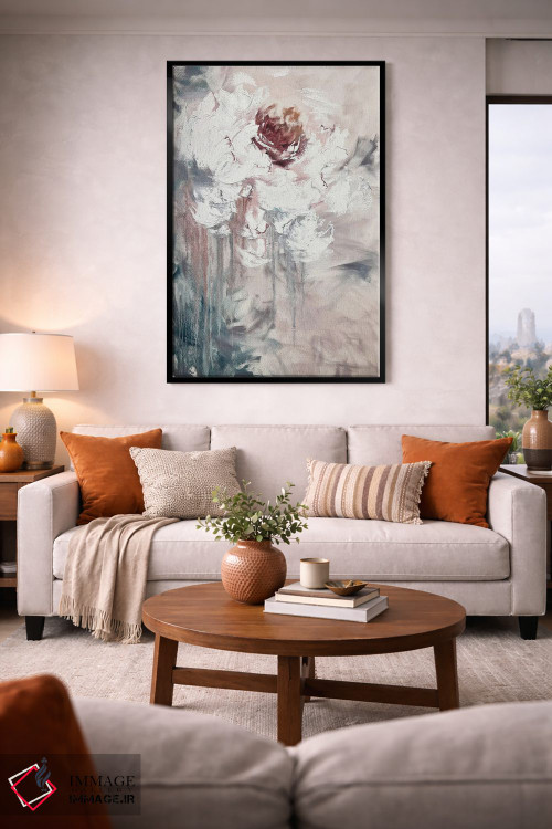 تابلو انتزاعی هنر شگفت انگیز گل ها ۲ اثر مارینا اسکرمووا - D4B