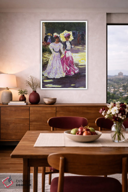 تابلو دکوراتیو بانوی جوان اثر مارینا اسکرمووا - D4W