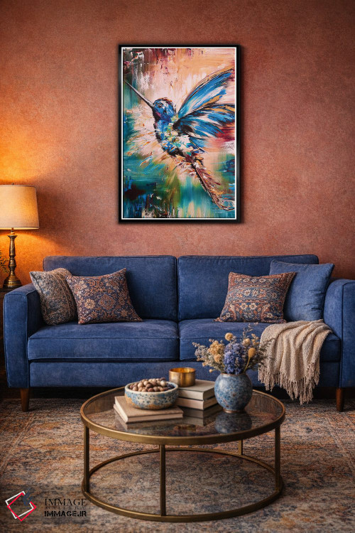 تابلو دکوراتیو مرغ مگس خوار اثر مارینا اسکرمووا - D5B