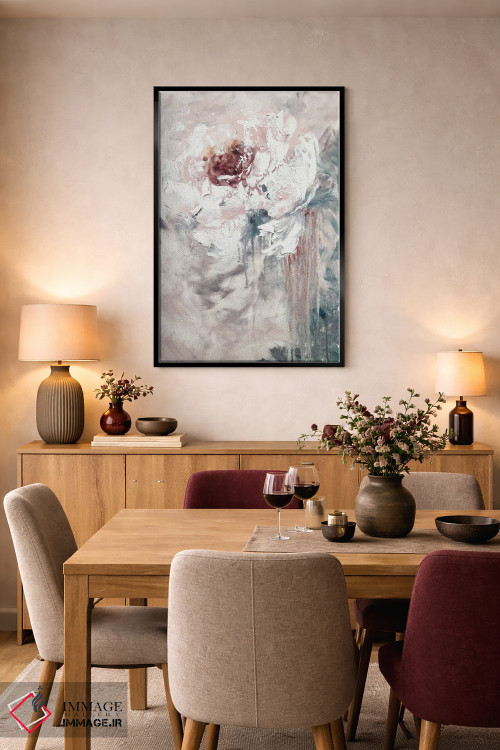 تابلو انتزاعی هنر شگفت انگیز گل ها اثر مارینا اسکرمووا - D5B