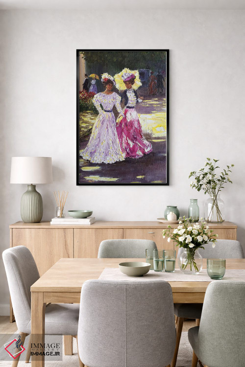 تابلو دکوراتیو بانوی جوان اثر مارینا اسکرمووا - D6B