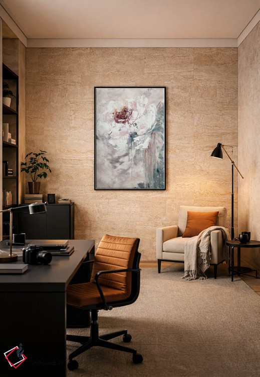 تابلو انتزاعی هنر شگفت انگیز گل ها اثر مارینا اسکرمووا - D6B