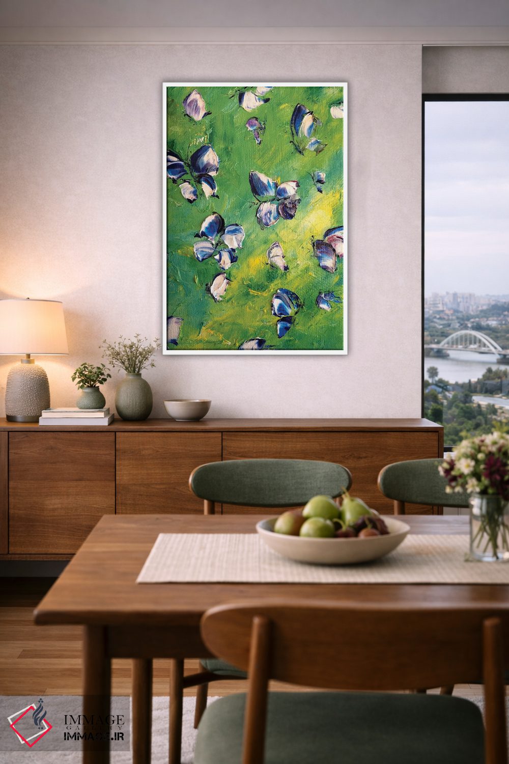 تابلو دکوراتیو پروانه خیال انگیز اثر مارینا اسکرمووا - D5W