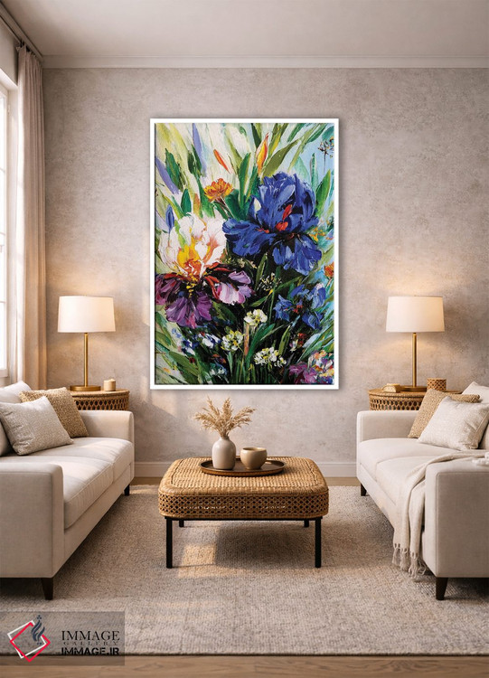 تابلو دکوراتیو خیال انگیز زنبق ها ۴ اثر مارینا اسکرمووا - D1W