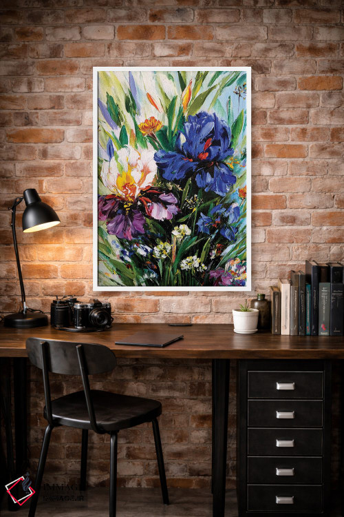 تابلو دکوراتیو خیال انگیز زنبق ها ۴ اثر مارینا اسکرمووا - D2W