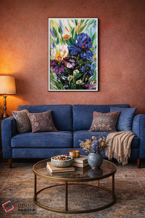 تابلو دکوراتیو خیال انگیز زنبق ها ۴ اثر مارینا اسکرمووا - D3W