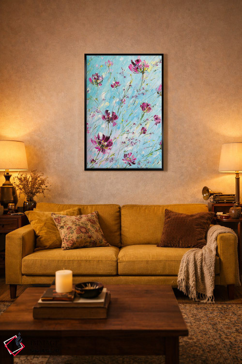 تابلو دکوراتیو گل های شگفت انگیز ۴ اثر مارینا اسکرمووا - D3B