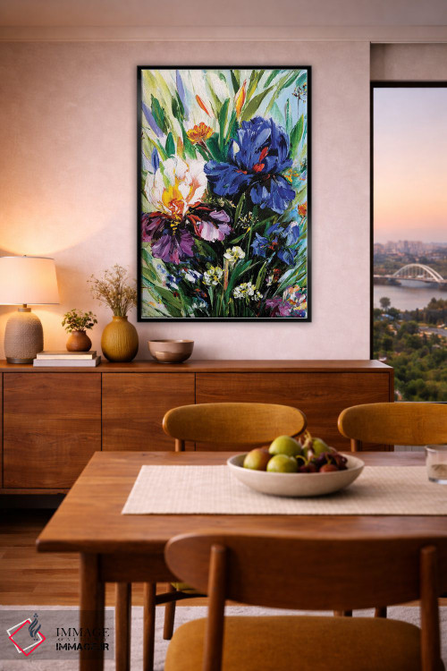 تابلو دکوراتیو خیال انگیز زنبق ها ۴ اثر مارینا اسکرمووا - D6B