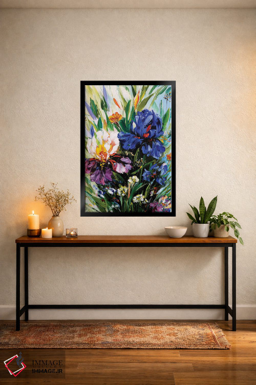 تابلو دکوراتیو خیال انگیز زنبق ها ۴ اثر مارینا اسکرمووا - D5B