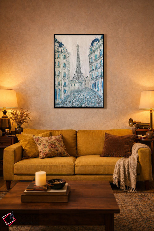 تابلو دکوراتیو پاریس قدیم اثر مارینا اسکرمووا - D4B