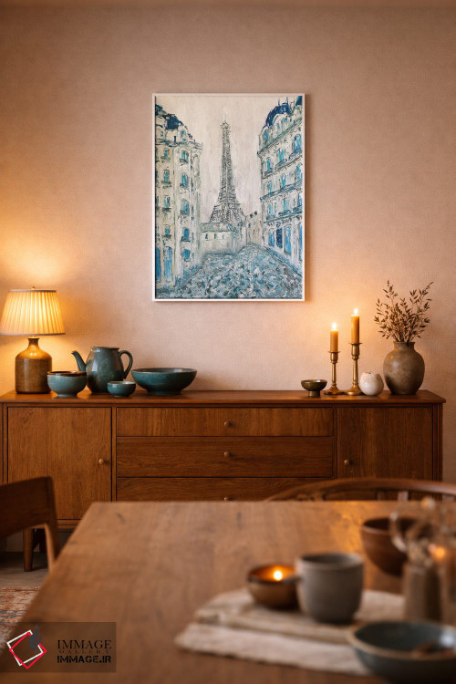 تابلو دکوراتیو پاریس قدیم اثر مارینا اسکرمووا - D6W