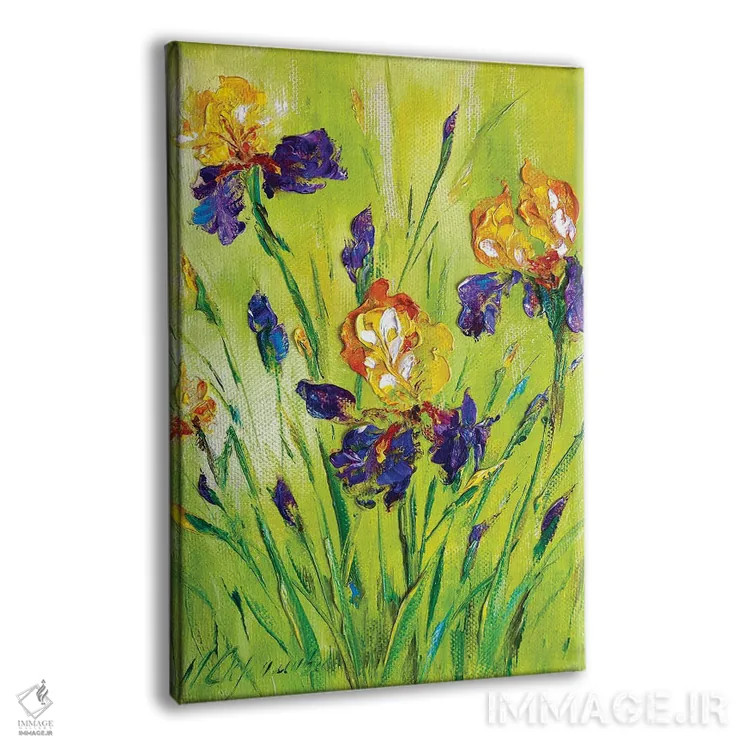 تابلو دکوراتیو زنبق های چمنزار ۲ اثر مارینا اسکرمووا - نمای پرسپکتیو محصول