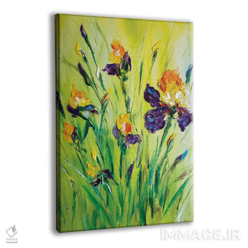 تابلو دکوراتیو زنبق های چمنزار ۹ اثر مارینا اسکرمووا - نمای پرسپکتیو محصول