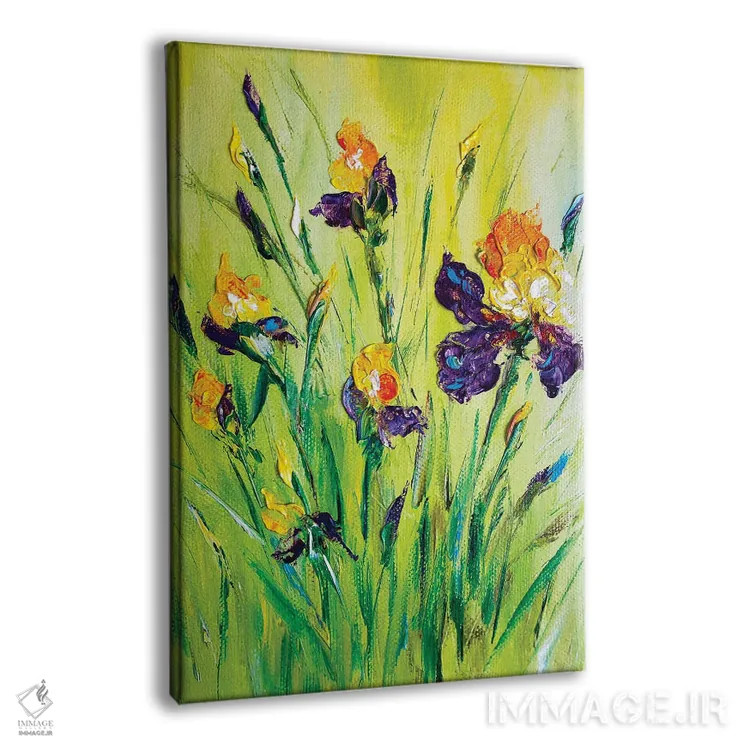 تابلو دکوراتیو زنبق های چمنزار ۹ اثر مارینا اسکرمووا - نمای پرسپکتیو محصول