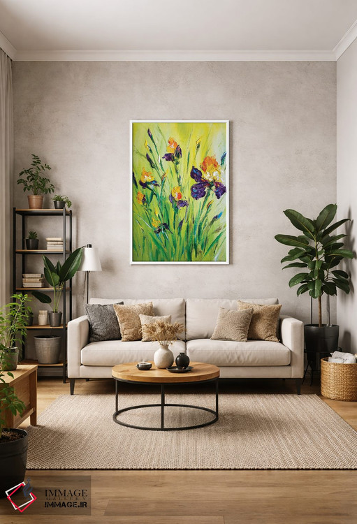 تابلو دکوراتیو زنبق های چمنزار ۹ اثر مارینا اسکرمووا - D1W