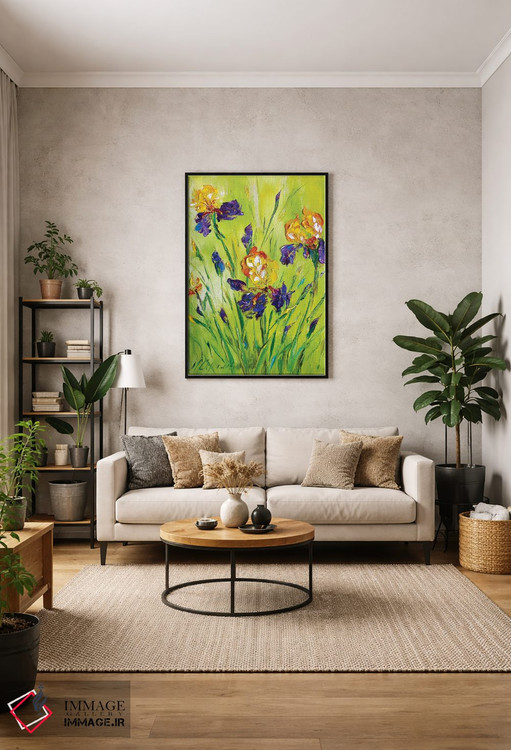 تابلو دکوراتیو زنبق های چمنزار ۲ اثر مارینا اسکرمووا - D1B