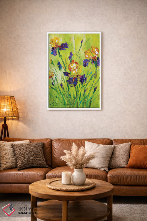 تابلو دکوراتیو زنبق های چمنزار ۲ اثر مارینا اسکرمووا - D2W