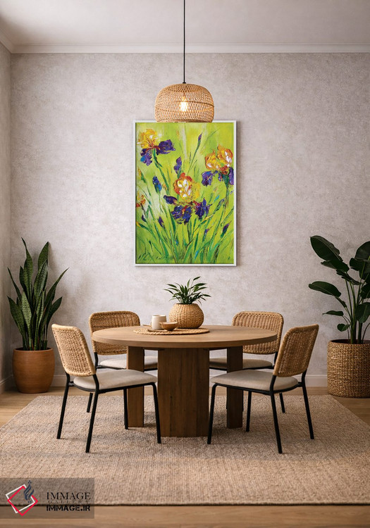 تابلو دکوراتیو زنبق های چمنزار ۲ اثر مارینا اسکرمووا - D3W