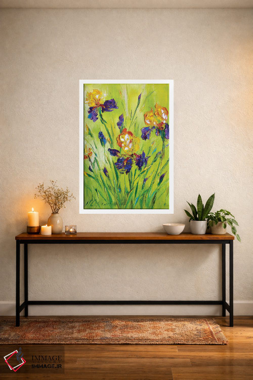 تابلو دکوراتیو زنبق های چمنزار ۲ اثر مارینا اسکرمووا - D4W