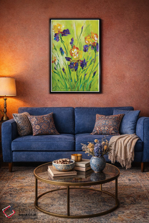 تابلو دکوراتیو زنبق های چمنزار ۲ اثر مارینا اسکرمووا - D5B