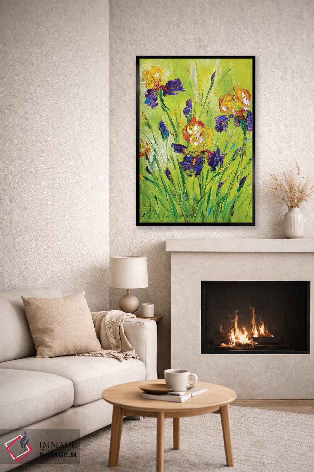 تابلو دکوراتیو زنبق های چمنزار ۲ اثر مارینا اسکرمووا - D6B