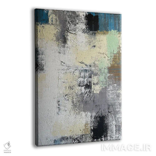 تابلو انتزاعی کوبیسم اصیل اثر مارینا اسکرمووا - نمای پرسپکتیو محصول