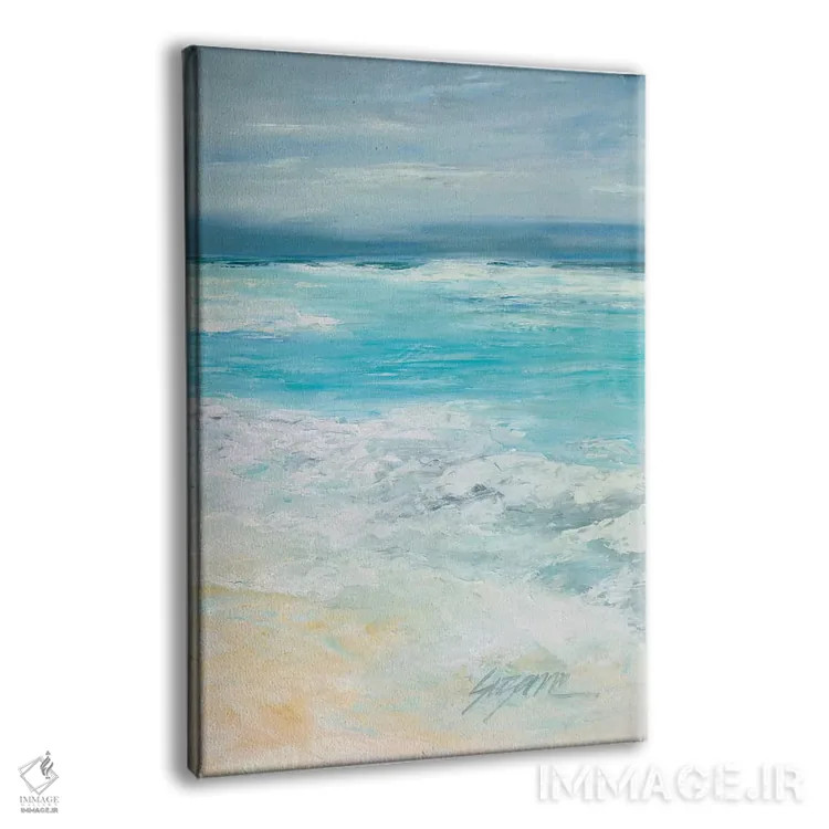 تابلو مدرن طوفان در دریا ۲ اثر سوزان ویلکینز - نمای پرسپکتیو محصول