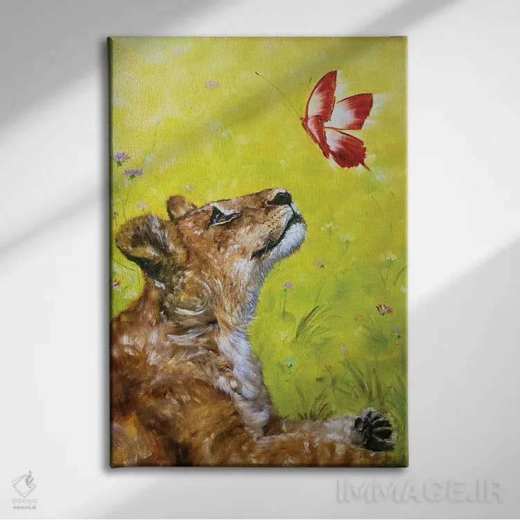 تابلو دکوراتیو جذابیت کوچک اثر مارینا اسکرمووا - نمای روبهرو روی دیوار