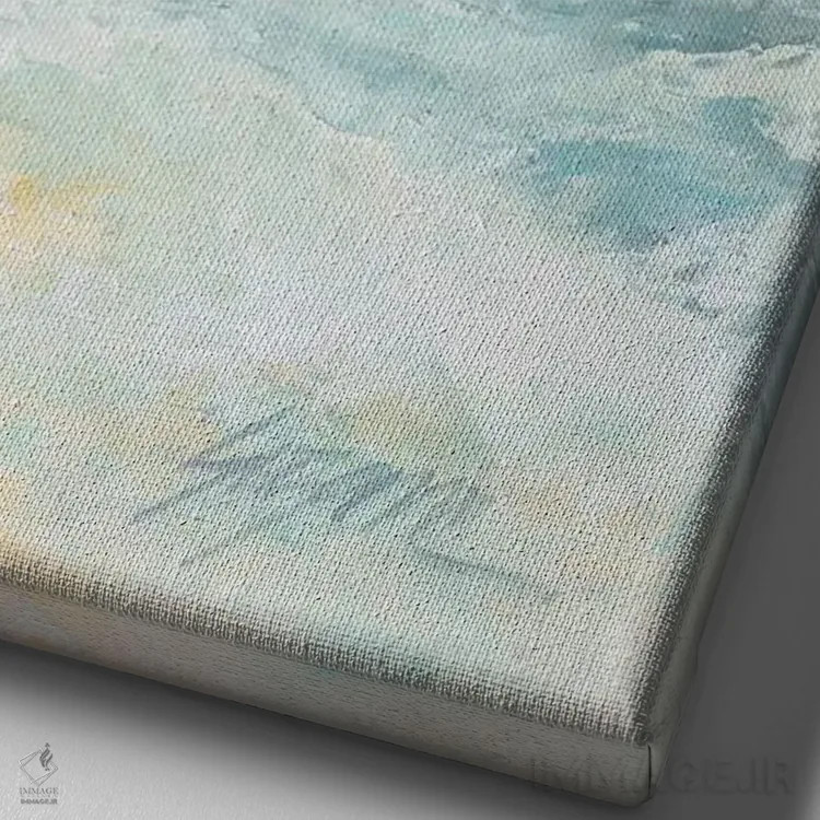 تابلو مدرن طوفان در دریا ۲ اثر سوزان ویلکینز - نمای نزدیک بافت بوم