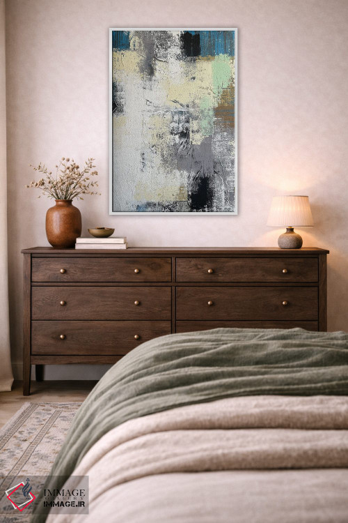 تابلو انتزاعی کوبیسم اصیل اثر مارینا اسکرمووا - D2W