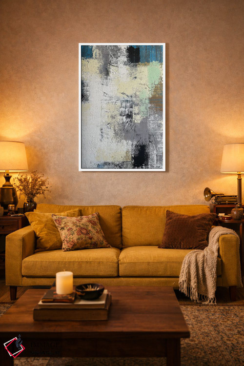 تابلو انتزاعی کوبیسم اصیل اثر مارینا اسکرمووا - D4W