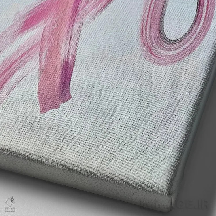 تابلو انتزاعی به سوی عشق اثر مارینا اسکرمووا - نمای نزدیک بافت بوم