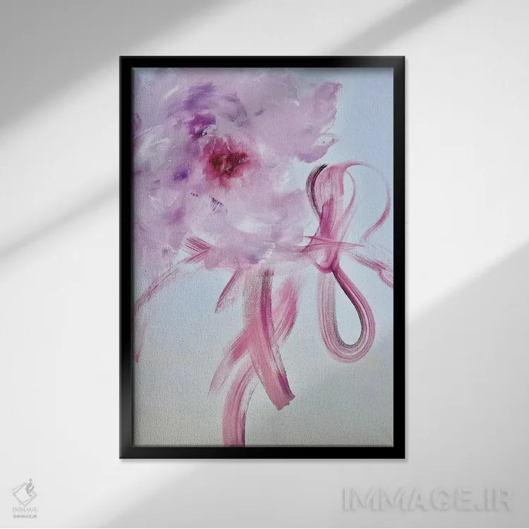 تابلو انتزاعی به سوی عشق اثر مارینا اسکرمووا - نمای قابدار مشکی