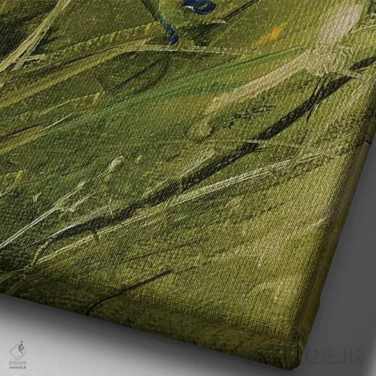 تابلو دکوراتیو قاصدک ها ۲ اثر مارینا اسکرمووا - نمای نزدیک بافت بوم