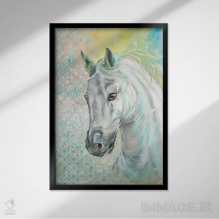 تابلو دکوراتیو ظرافت اثر مارینا اسکرمووا - نمای قابدار مشکی