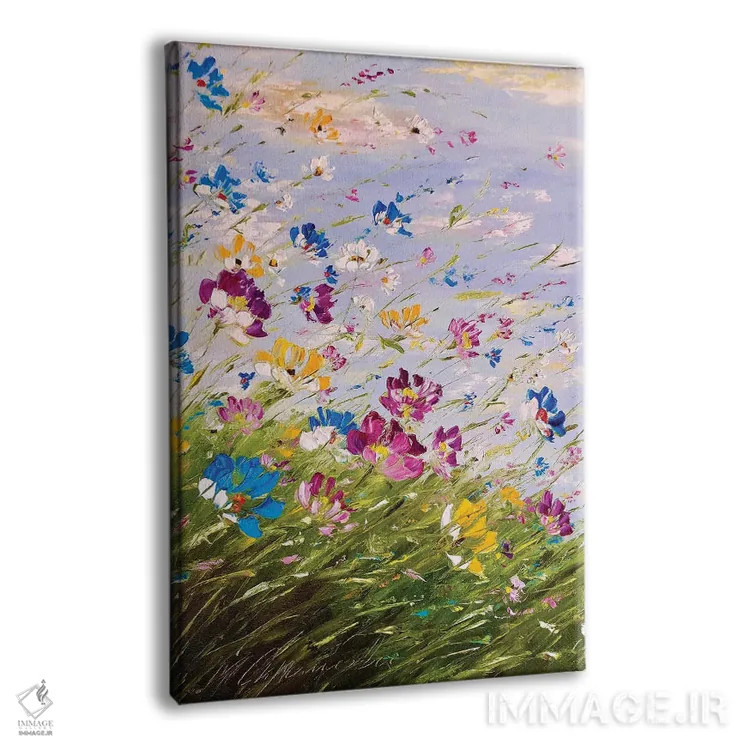 تابلو دکوراتیو گلدار اثر مارینا اسکرمووا - نمای پرسپکتیو محصول