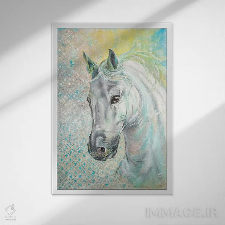 تابلو دکوراتیو ظرافت اثر مارینا اسکرمووا - نمای قابدار سفید