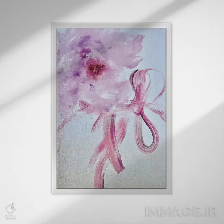 تابلو انتزاعی به سوی عشق اثر مارینا اسکرمووا - نمای قابدار سفید