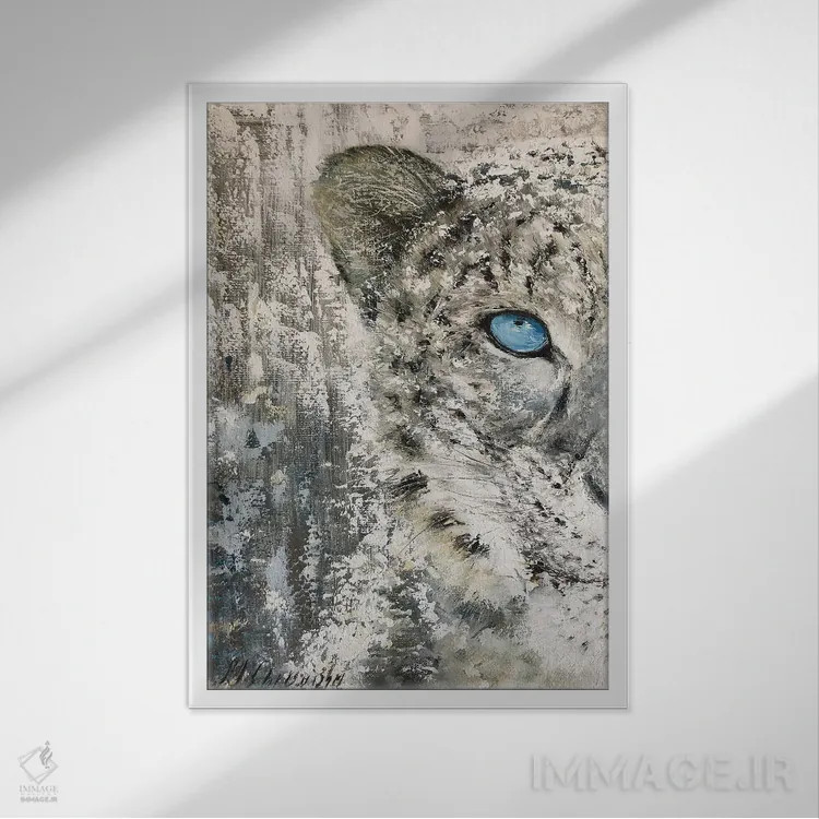 تابلو دکوراتیو پادشاه برف اثر مارینا اسکرمووا - نمای قابدار سفید