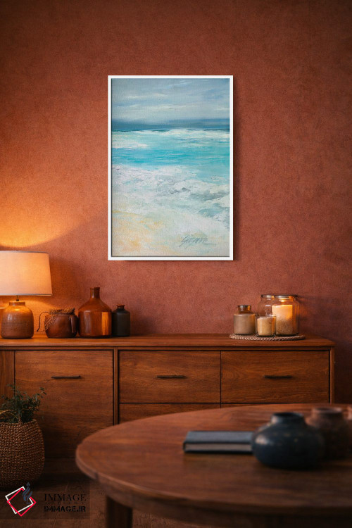 تابلو مدرن طوفان در دریا ۲ اثر سوزان ویلکینز - D1W