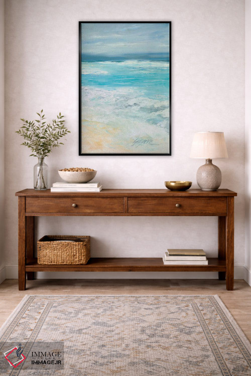 تابلو مدرن طوفان در دریا ۲ اثر سوزان ویلکینز - D5B