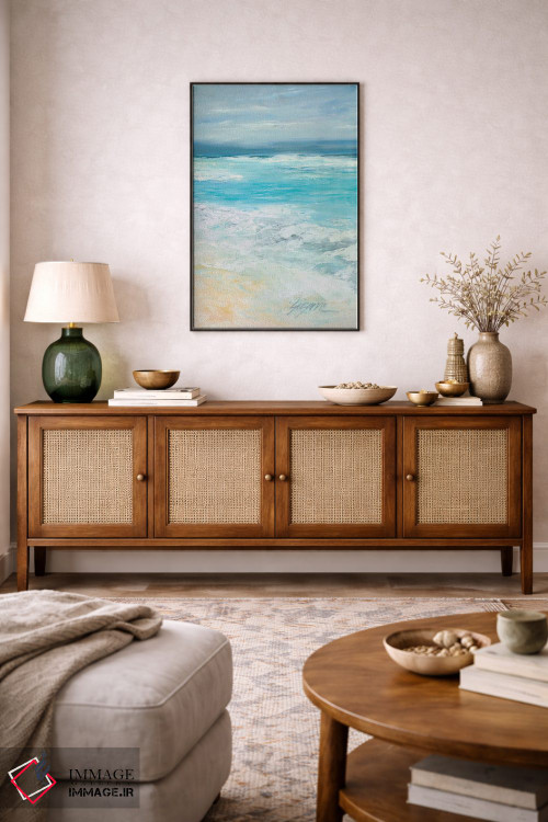 تابلو مدرن طوفان در دریا ۲ اثر سوزان ویلکینز - D3B