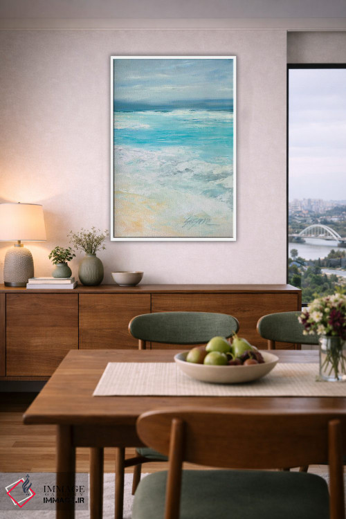 تابلو مدرن طوفان در دریا ۲ اثر سوزان ویلکینز - D6W