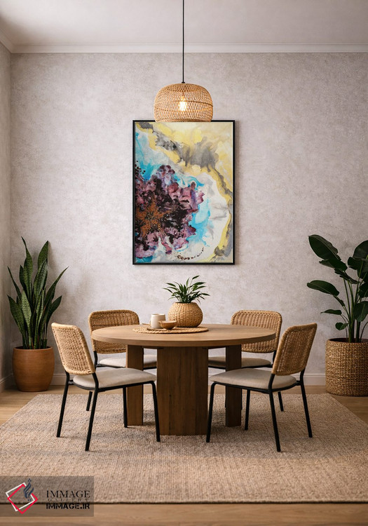 تابلو انتزاعی خیال پردازی گل ها اثر مارینا اسکرمووا - D4B