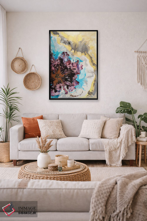 تابلو انتزاعی خیال پردازی گل ها اثر مارینا اسکرمووا - D3B