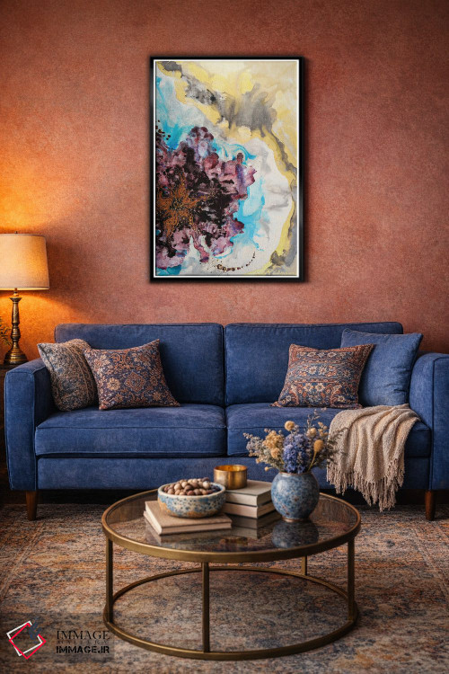 تابلو انتزاعی خیال پردازی گل ها اثر مارینا اسکرمووا - D5B