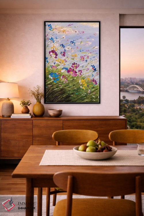 تابلو دکوراتیو گلدار اثر مارینا اسکرمووا - D6B